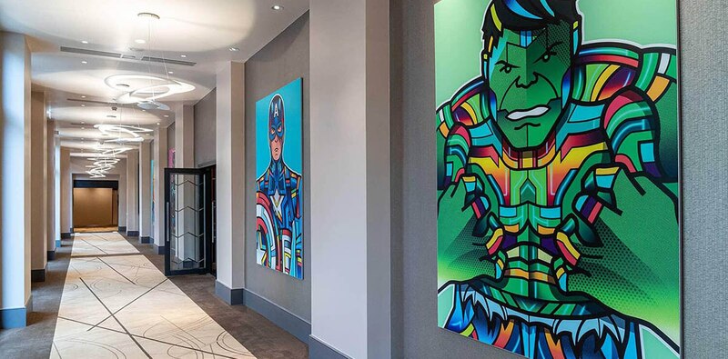 Hulk y Capitán América, juntos en el nuevo hotel de Marvel en Orlando