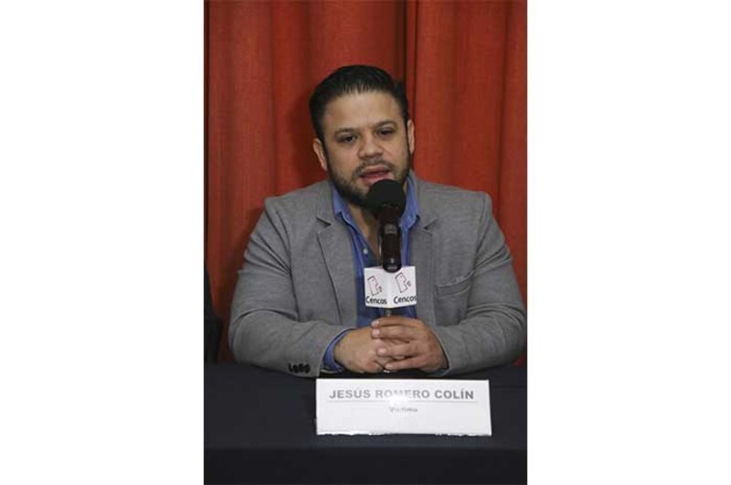 Jesús Romero Colín, diputado local electo por Morena, en conferencia de prensa.