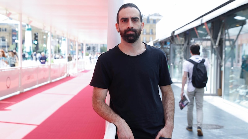 El actor Borja López en la alfombra roja del Festival de Cine de Cannes