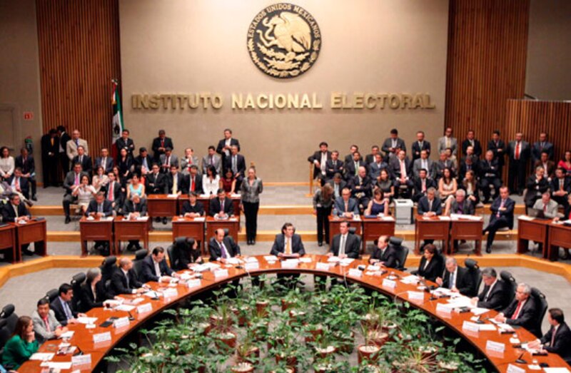 Reunión del Consejo General del Instituto Nacional Electoral (INE)
