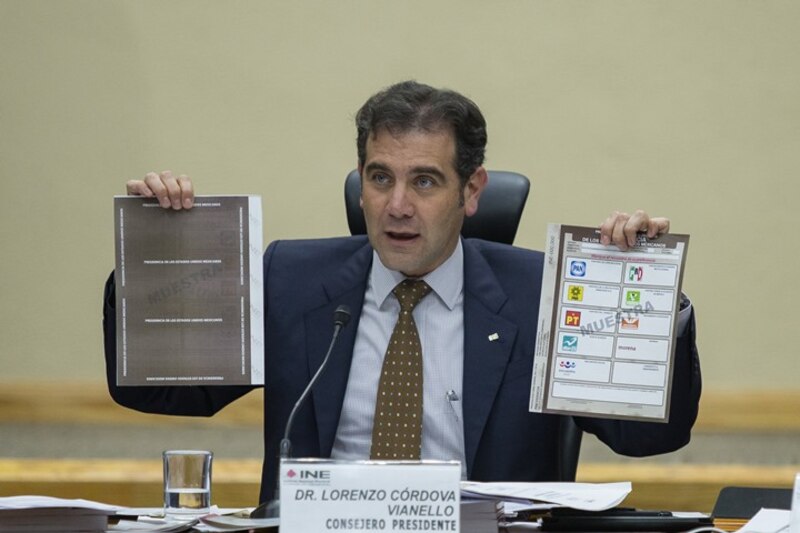 El INE muestra las boletas electorales para las elecciones de 2021