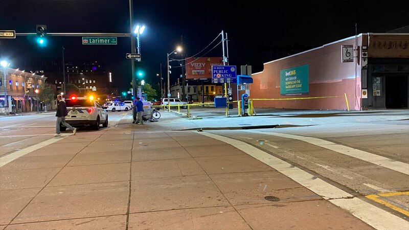Accidente de tráfico en la noche