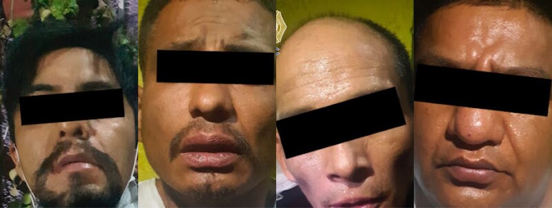 Detienen a cuatro presuntos integrantes de la banda "Los Pelones"
