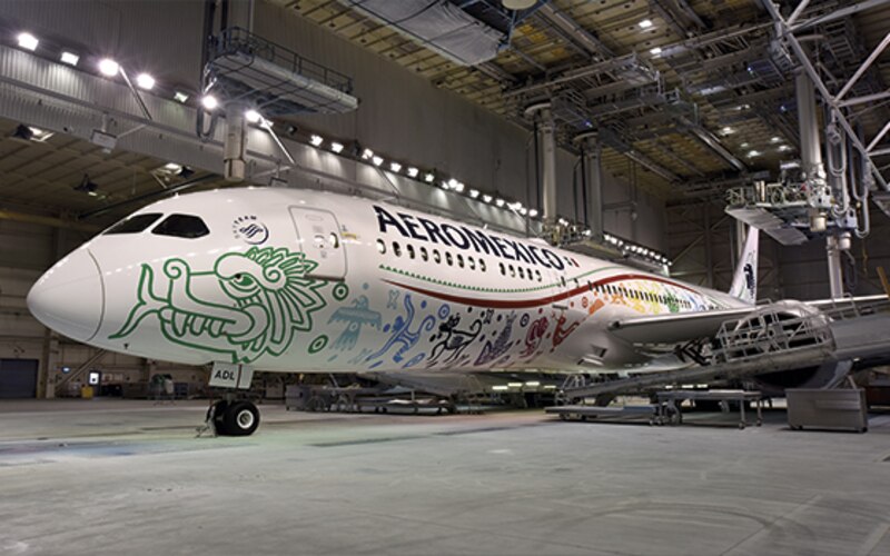 Boeing 787-9 Dreamliner de Aeroméxico con livery especial "Quetzalcóatl"