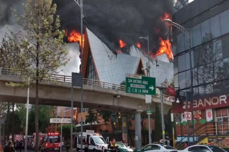 Incendio en la Ciudad de México