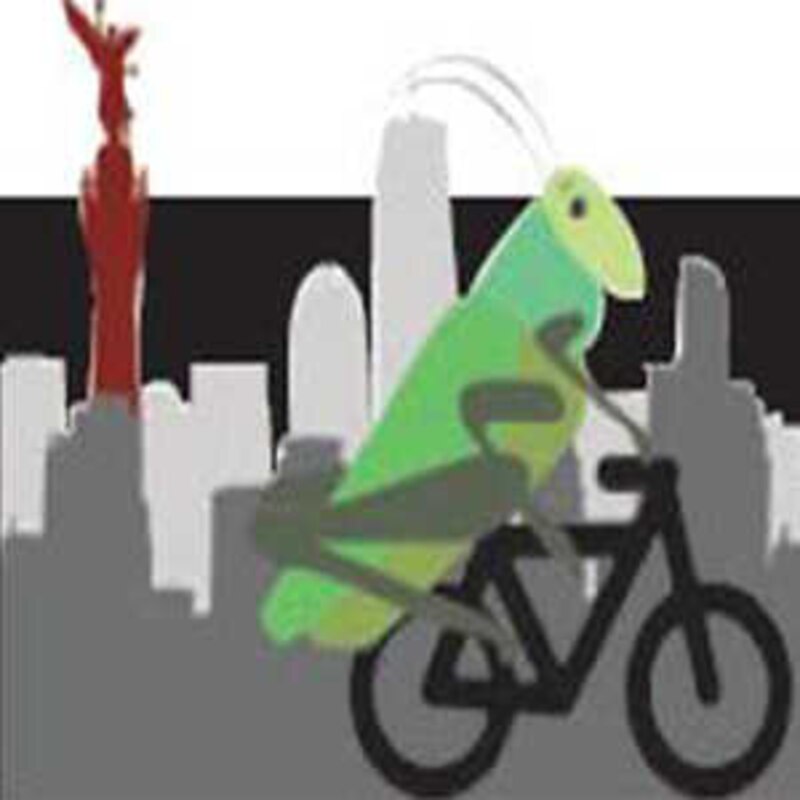Saltamontes en bicicleta