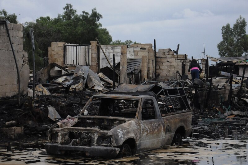 Incendio en una casa