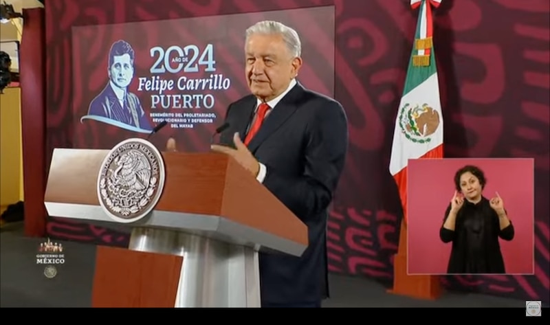 El presidente Andrés Manuel López Obrador encabeza la ceremonia del 103 aniversario de la Constitución Política de los Estados Unidos Mexicanos.