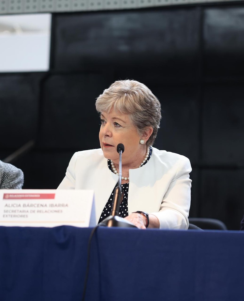 Alicia Bárcena, Secretaria Ejecutiva de la CEPAL, durante un discurso.