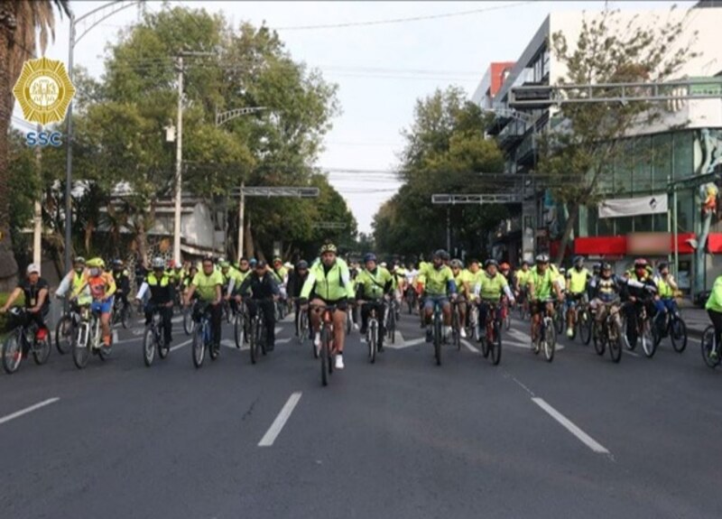 Ciclistas en la Ciudad de México