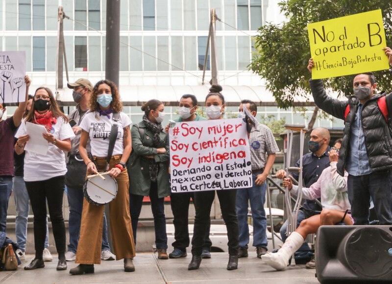 Protesta de mujeres indígenas en México