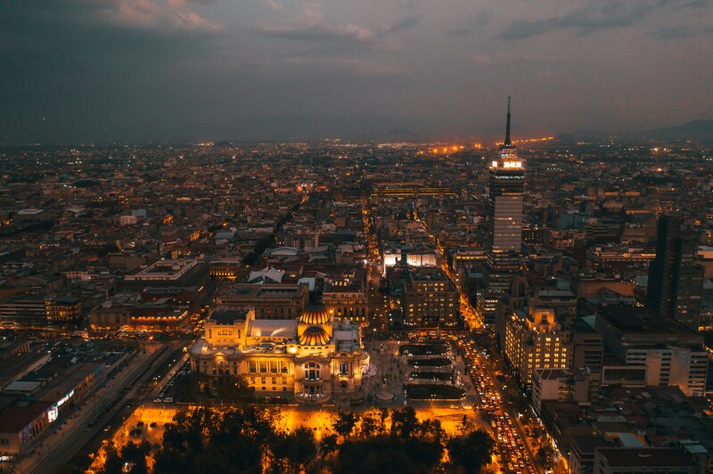 Vista aérea de la Ciudad de México