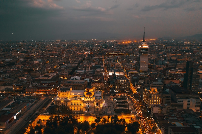 Vista aérea de la Ciudad de México
