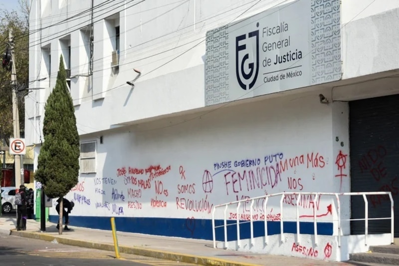 Title: Protesta contra la violencia de género en México