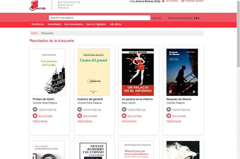 Resultados de búsqueda de libros en la Biblioteca Digital