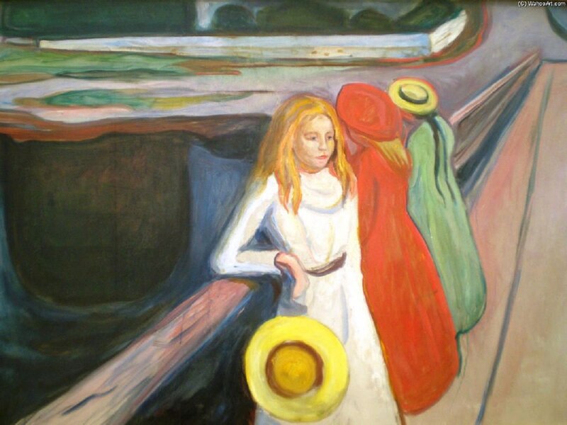 Dos mujeres en el puente