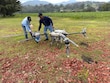 Gobierno del Edoméx protege cultivos de maíz con fumigación aérea mediante drones T40
