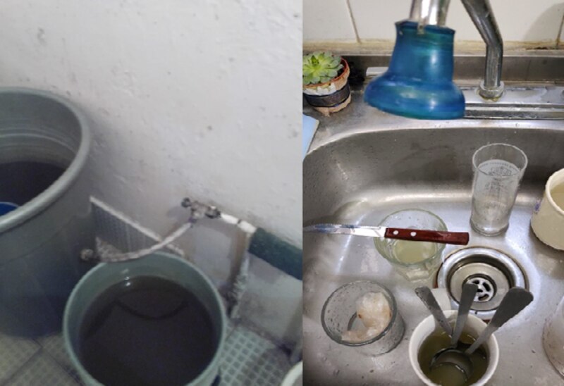 Comparación entre agua limpia y agua contaminada