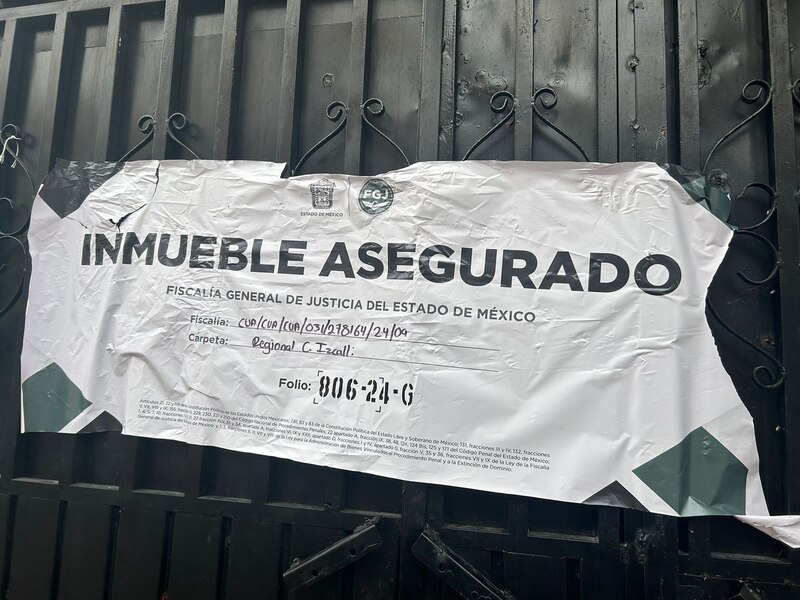 Posible título: Inmueble asegurado por la Fiscalía General de Justicia del Estado de México