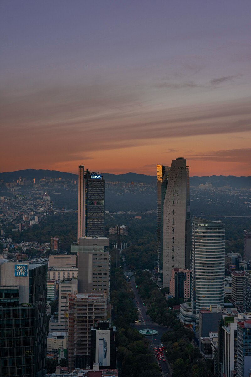 Ciudad de México al atardecer