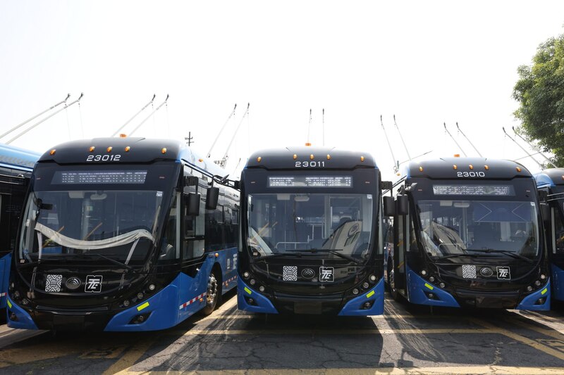 Nuevos trolebuses llegan a la ciudad