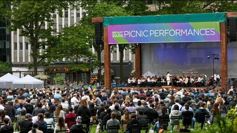 Concierto al aire libre en Bryant Park
