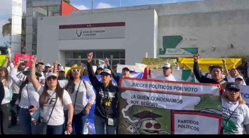 Protesta contra los jueces políticos en México