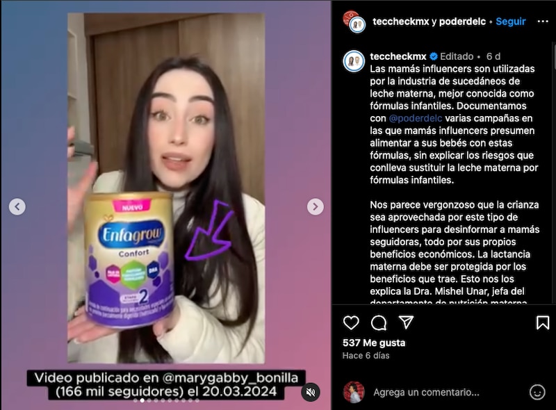 La leche materna es lo mejor para tu bebé