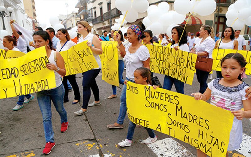 Protesta contra la violencia de género