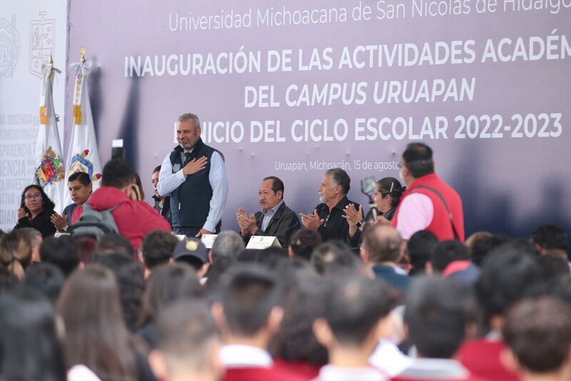 Inauguración de las actividades académicas del campus Uruapan de la Universidad Michoacana de San Nicolás de Hidalgo