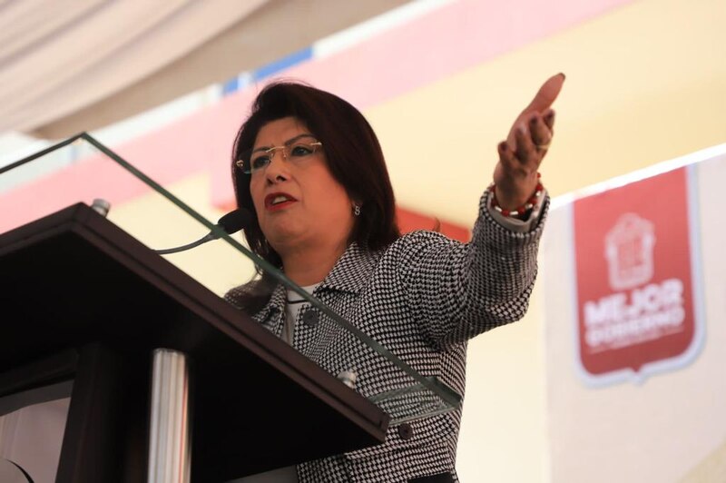 La presidenta de la Comunidad de Madrid, Isabel Díaz Ayuso, durante un discurso.