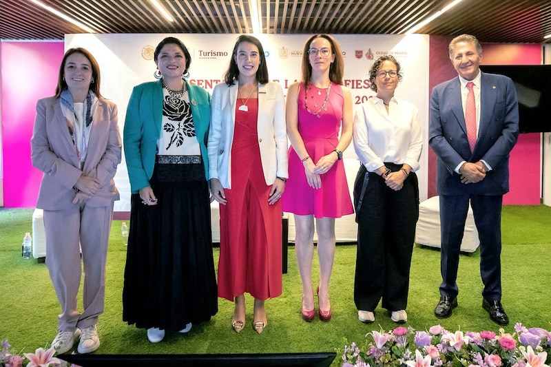 Funcionarios de turismo de Jalisco y México durante la presentación de la estrategia para el Mundial de Fútbol 2026.