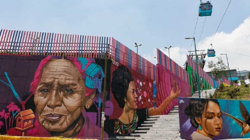 Murales en Comuna 13, Medellín, Colombia