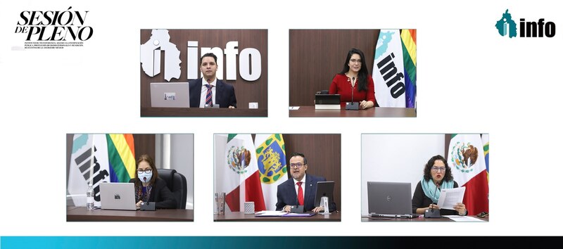 Sesión de pleno del instituto de transparencia