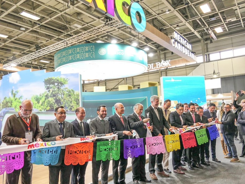 Inauguración del pabellón de México en la feria de turismo ITB de Berlín