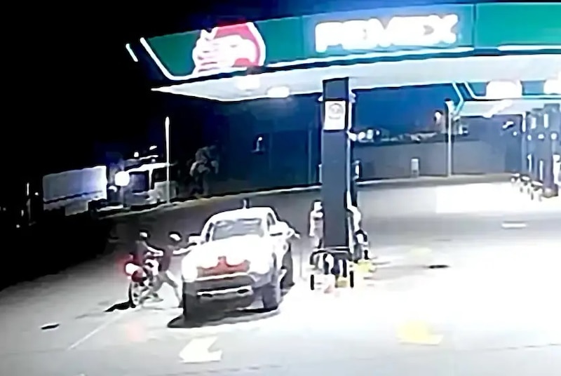 Robo en gasolinera