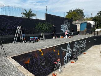 Tlaquepaque se pinta de futbol rumbo al Mundial con arte urbano juvenil