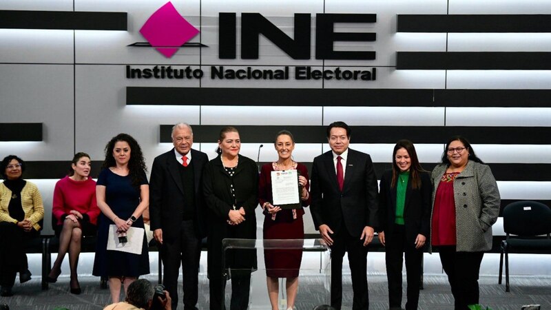 Entrega INE constancia de mayoría a la candidata electa de Morena en Tláhuac