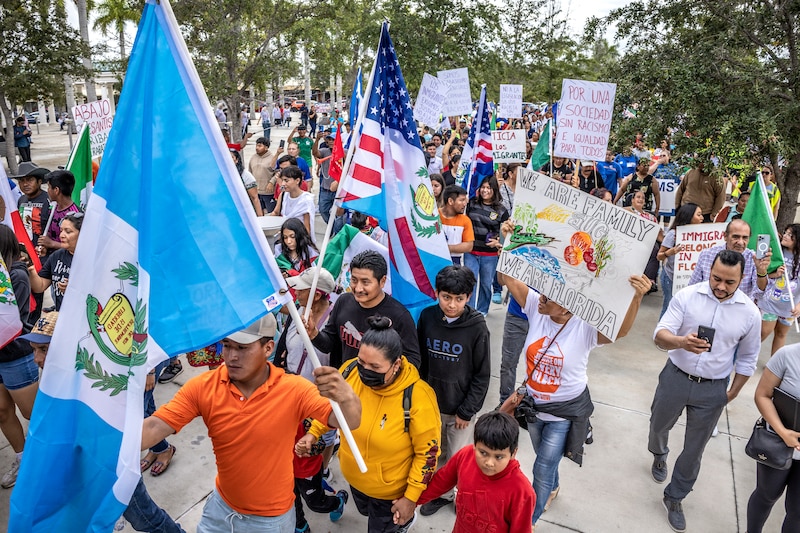 Marcha por los derechos de los inmigrantes en Florida