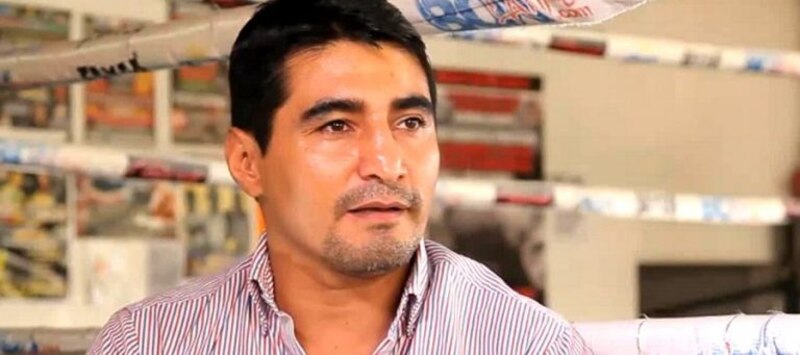 El boxeador ecuatoriano Carlos Góngora