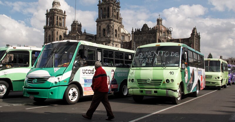 Aumento de tarifa en el transporte público de la Ciudad de México