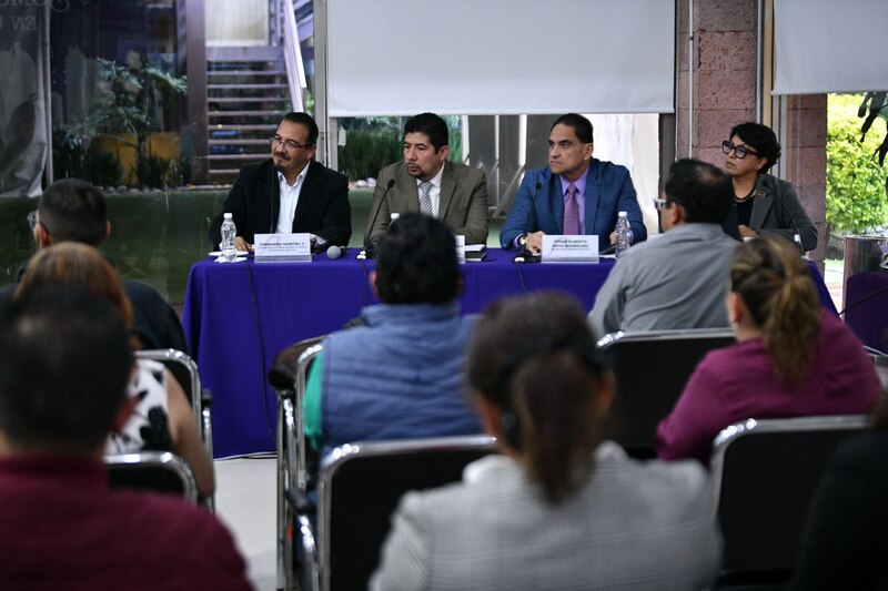 Personas con discapacidad en una conferencia