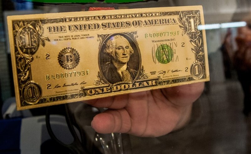 Un billete de un dólar estadounidense