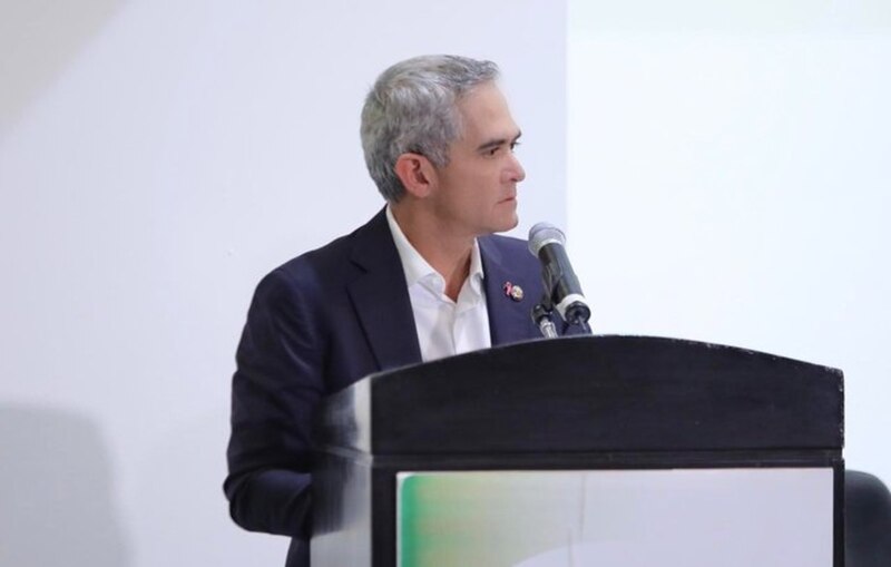 El presidente de México, Andrés Manuel López Obrador, pronuncia un discurso.