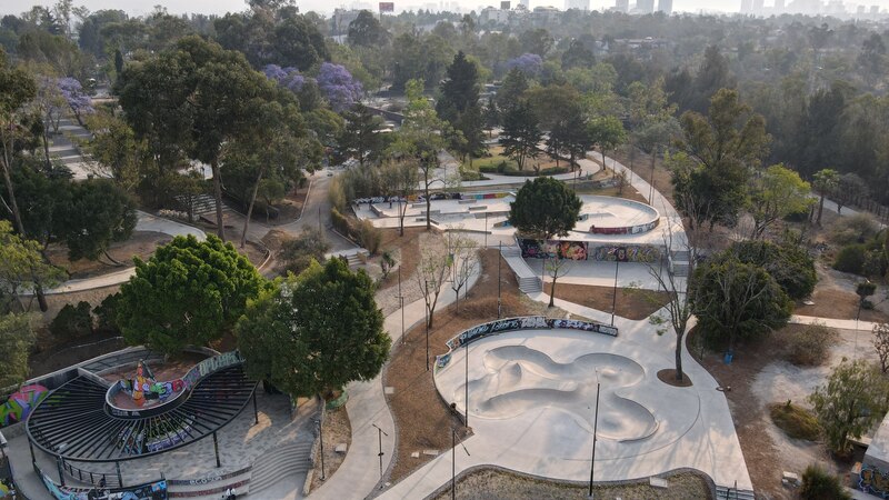 Parque de patinaje en la Ciudad de México