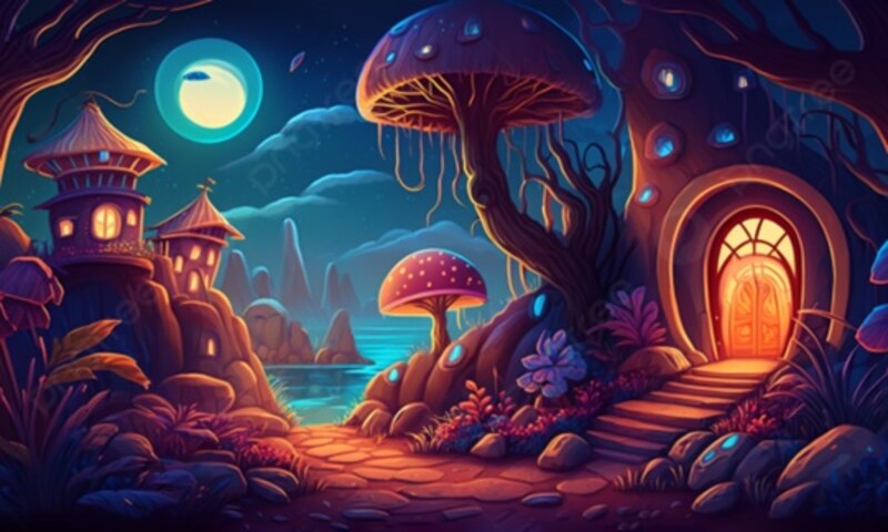 Un mundo mágico de fantasía