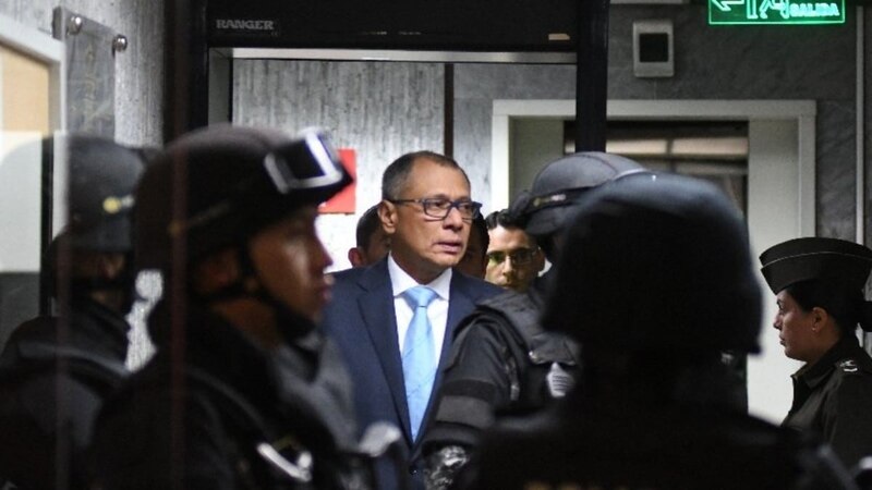 El expresidente ecuatoriano Rafael Correa llega a la Corte Nacional de Justicia