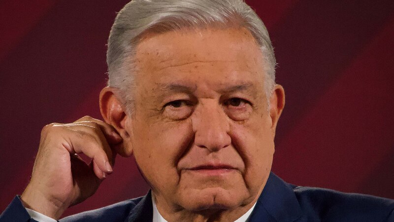 El presidente Andrés Manuel López Obrador durante una conferencia de prensa.