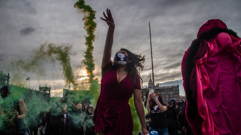 Marcha feminista en México
