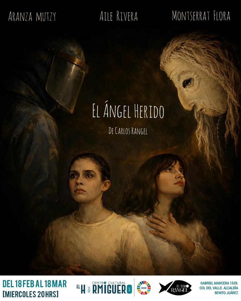 “El Ángel herido” , propuesta dirigida por Carlos Rangel que comienza sus funciones en el Centro Cultural El Hormiguero.